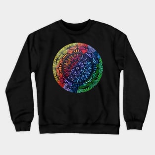 Rainbow Mandala Crewneck Sweatshirt